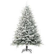 Vidaxx sapin de Noël artificiel avec flocons de neige 180 cm PVC et PE vert - afbeelding 2
