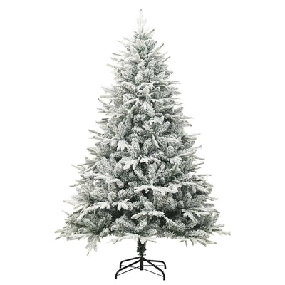 Vidaxx sapin de Noël artificiel avec flocons de neige 180 cm PVC et PE vert