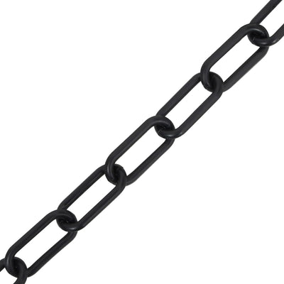 Chaîne de sécurité vidaxl Ø 4 mm 100 m plastique noir