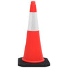 Cônes de circulation vidaxl avec une base lourde 4 ST Réflexion 75 cm