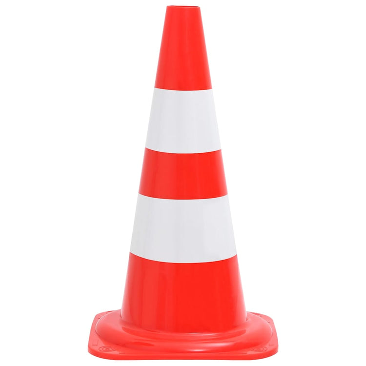 Vidaxl Cônes de trafic 4 St reflétant 50 cm rouges et blancs