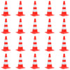 Vidaxl Cône de trafic 20 ST Réflexion 50 cm rouge et blanc