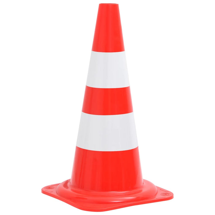 Vidaxl Cône de trafic 20 ST Réflexion 50 cm rouge et blanc