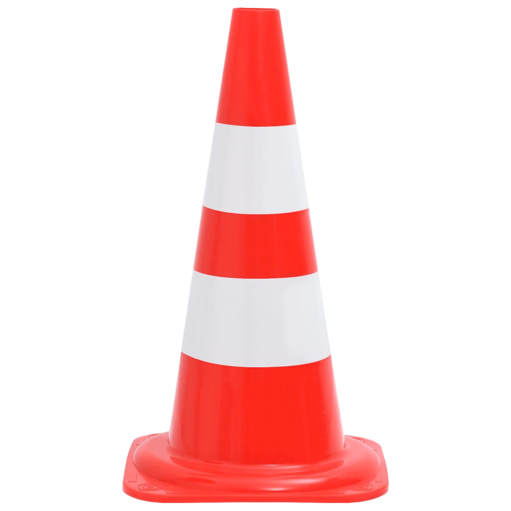 Vidaxl Cône de trafic 20 ST Réflexion 50 cm rouge et blanc