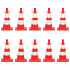 Cônes vidaxl Ensemble avec chaîne 10 m rouge et blanc