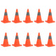Vidaxl Cône de trafic pop-up 10 pcs 42 cm