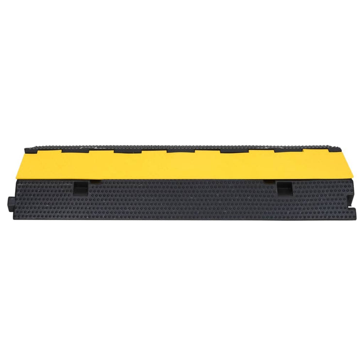 Seuil de protection des câbles Vidaxl avec 2 tunnels 2 PC 100 cm Rubber