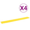 Seuil de protection des câbles Vidaxl 4 ST 98,5 cm jaune