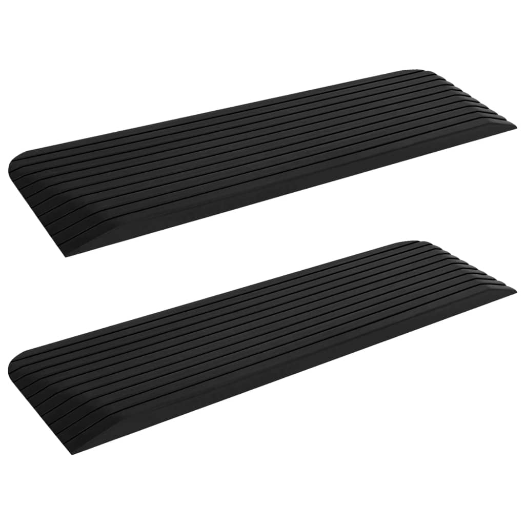 Seuil Vidaxl AIDS 2 PCS 110X32X3,8 cm Rubber