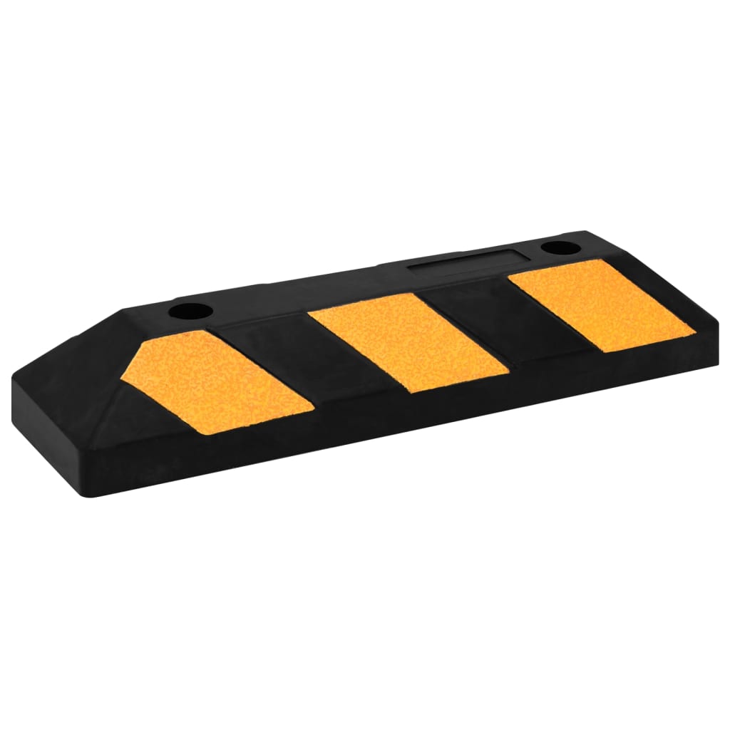 Blocs de stationnement Vidaxl reflétant 2 ST 56x15x10 cm