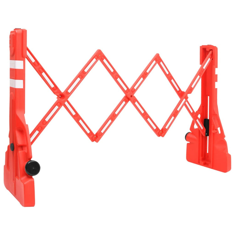 Vidaxl Traffic Barrières pliables 210x50x105 cm rouge