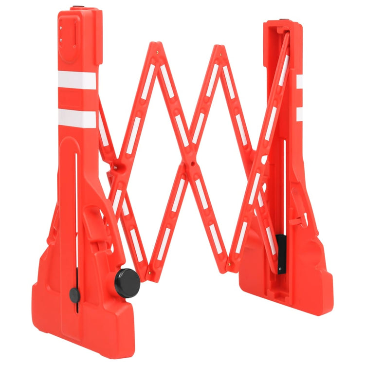 Vidaxl Traffic Barrières pliables 210x50x105 cm rouge