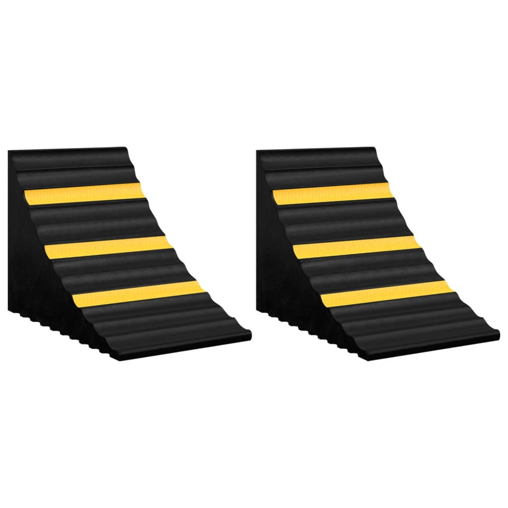 Blocs de roue Vidaxl 2 PCS 29x16x19 cm