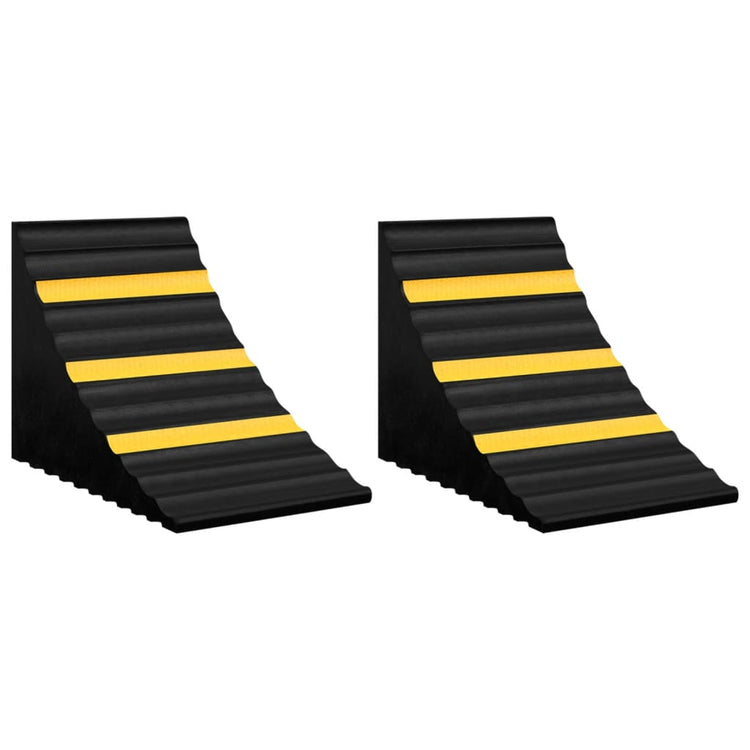 Blocs de roue Vidaxl 2 PCS 29x16x19 cm