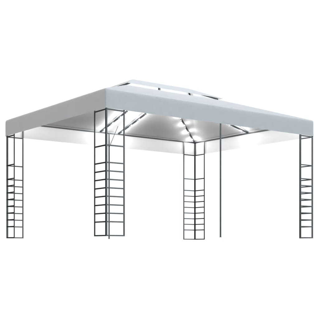 Arbor vidaxl avec guirlande légère à LED 4x3x2,7 m blanc