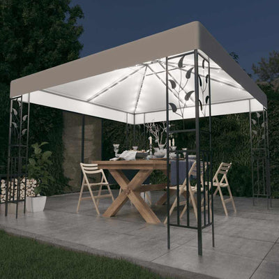 Arbor vidaxl avec guirlande de lumière LED 3x3 m blanc