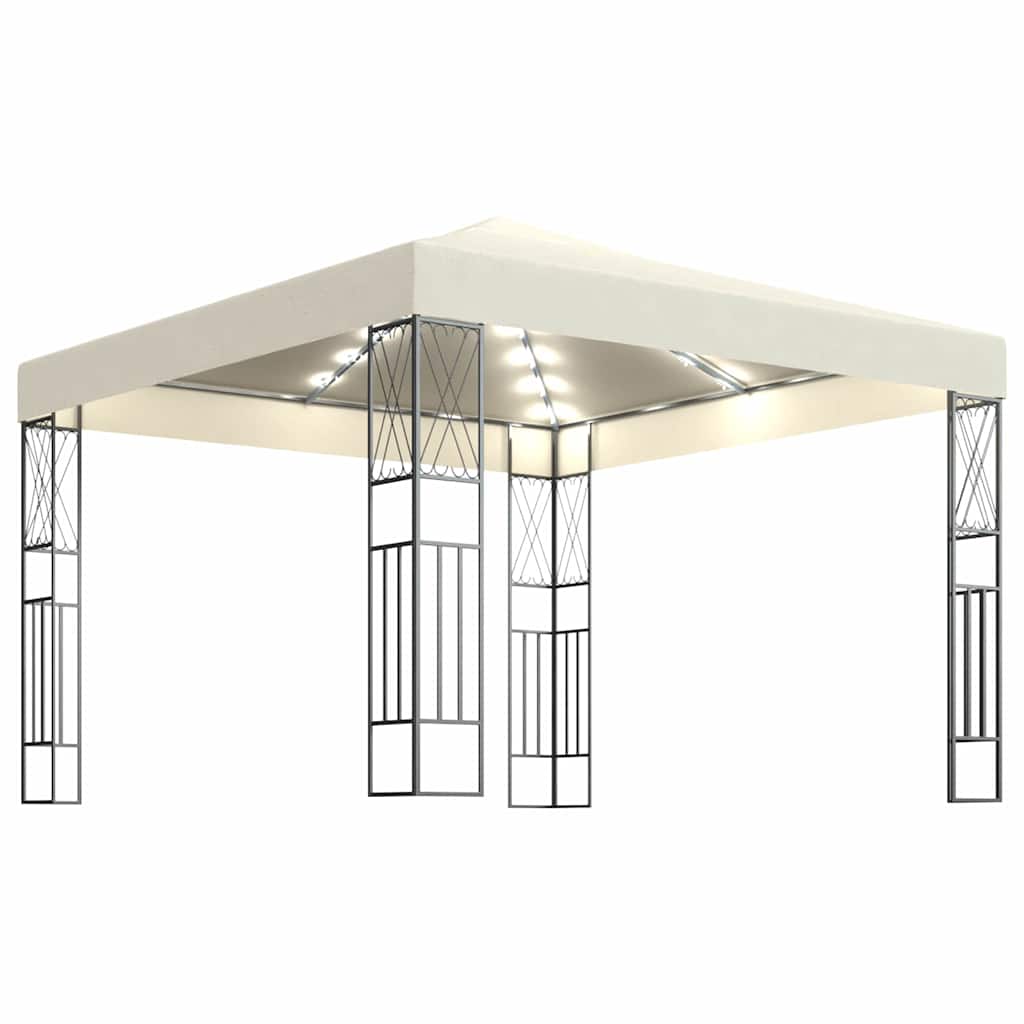 Arbor Vidaxl avec Garland Light Garland 3x3 m Tissu de couleur