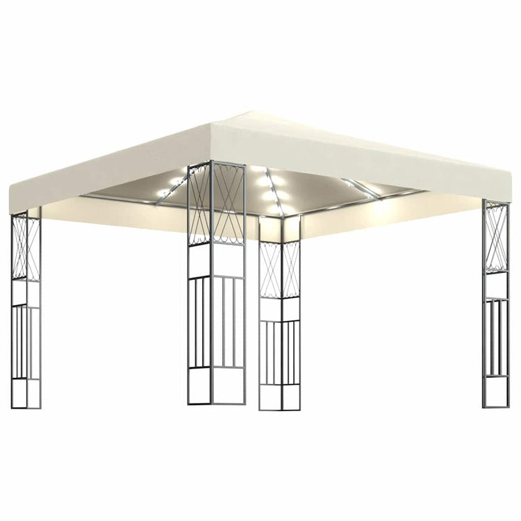 Arbor Vidaxl avec Garland Light Garland 3x3 m Tissu de couleur