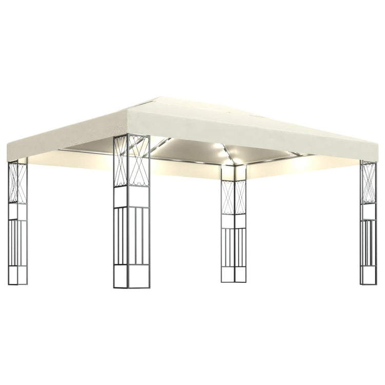 Arbor Vidaxl avec Garland Light Garland 3x4 m Tissu de couleur