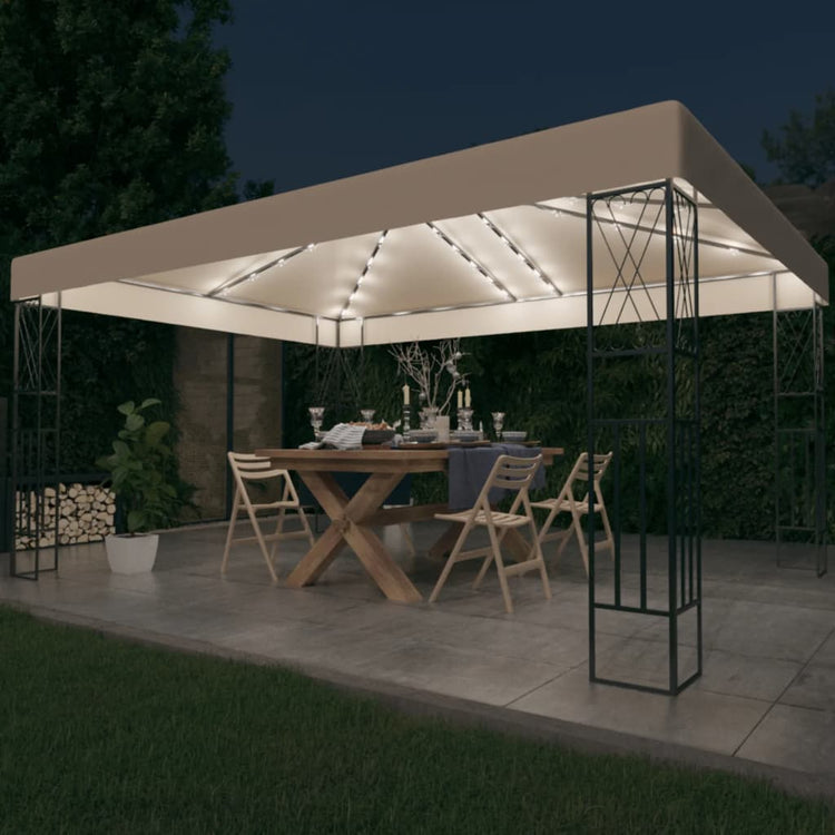 Arbor Vidaxl avec Garland Light Garland 3x4 m Tissu de couleur