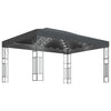 Arbor vidaxl avec une guirlande légère à LED 3x4 m poussière de couleur anthracite