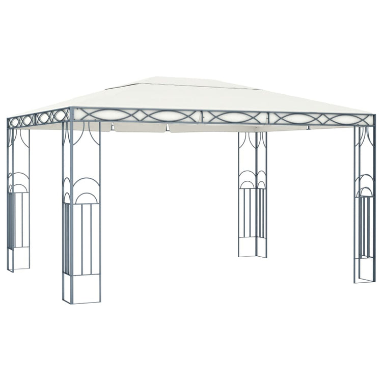 Vidaxl Arbor avec Garland Light Light 400x300 cm Crème Crème