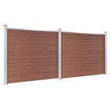 Ensemble de panneaux de clôture Vidaxl 353x146 cm HKC Brown - afbeelding 2