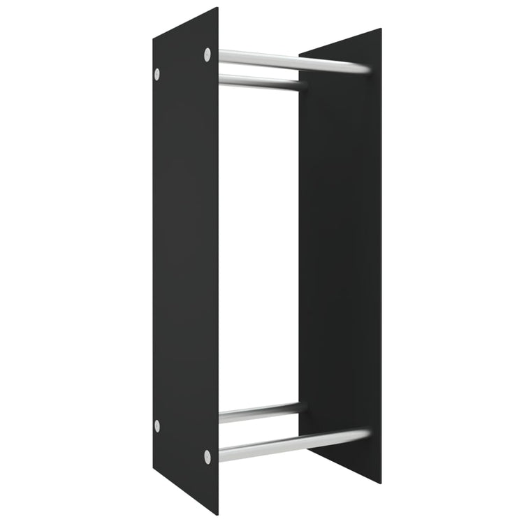 Vidaxl cheminée trek 40x35x100 cm en verre trempé noir