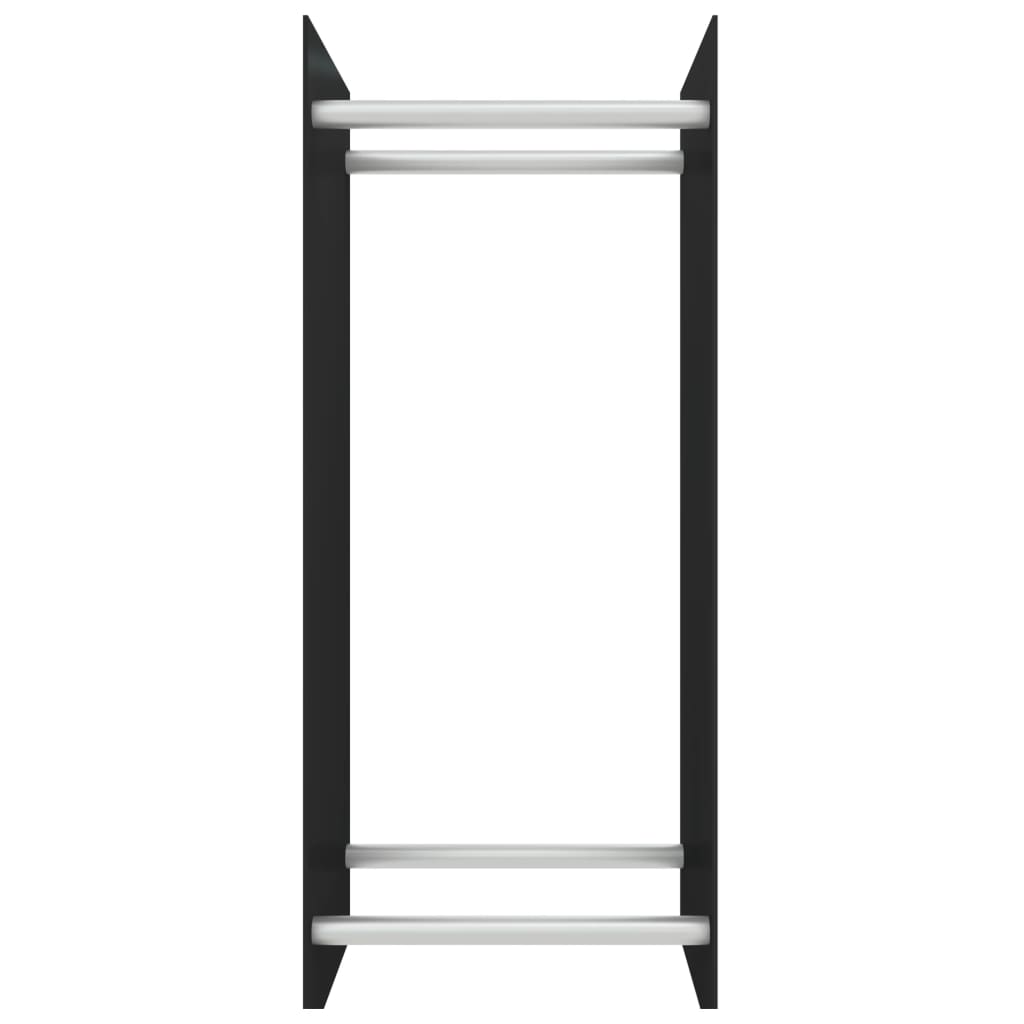Vidaxl cheminée trek 40x35x100 cm en verre trempé noir