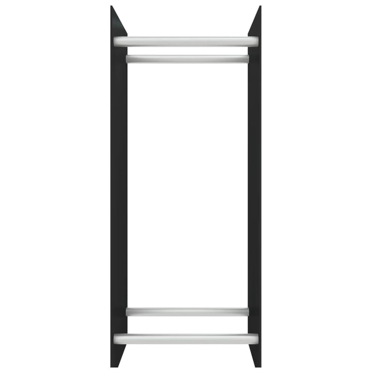 Vidaxl cheminée trek 40x35x100 cm en verre trempé noir