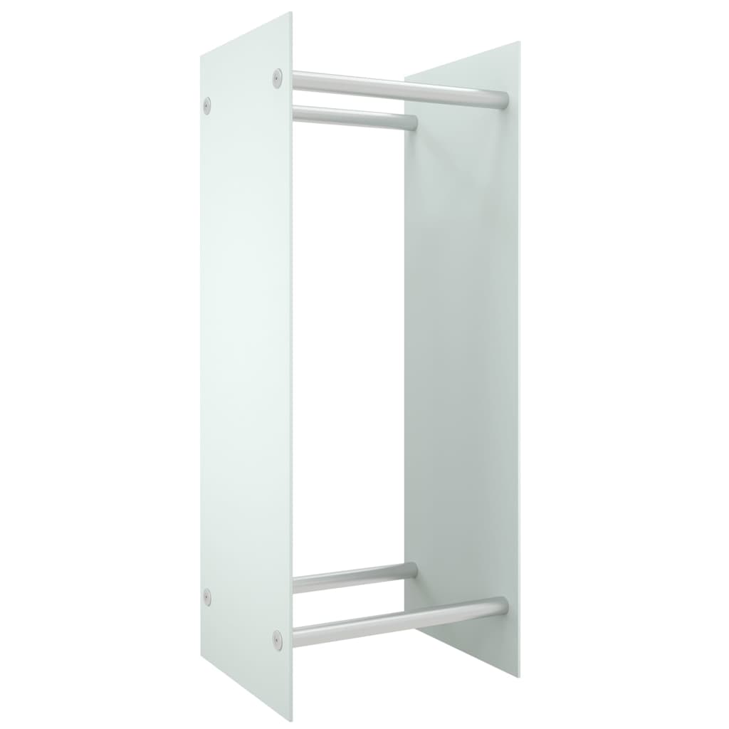 Vidaxl cheminée trek 40x35x100 cm en verre durci blanc