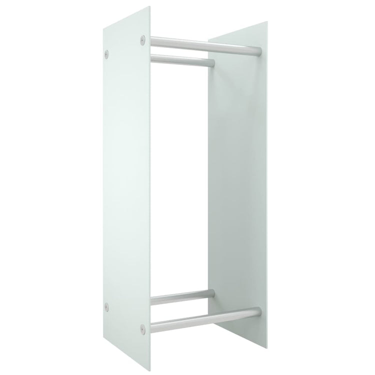 Vidaxl cheminée trek 40x35x100 cm en verre durci blanc