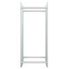 Vidaxl cheminée trek 40x35x100 cm en verre durci blanc