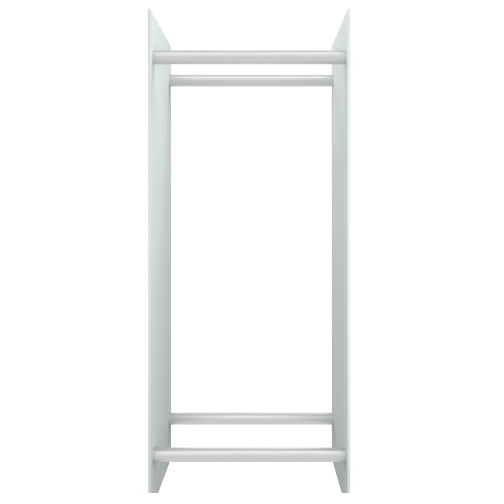 Vidaxl cheminée trek 40x35x100 cm en verre durci blanc
