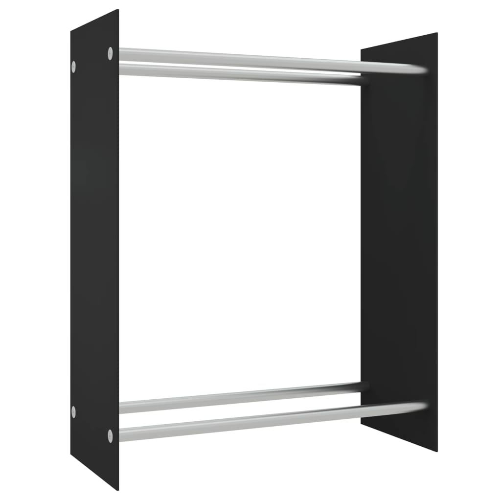 Fidaxl Fichette 80x35x100 cm Verre durci noir