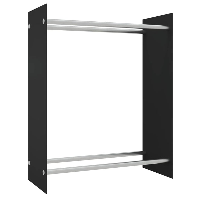 Fidaxl Fichette 80x35x100 cm Verre durci noir
