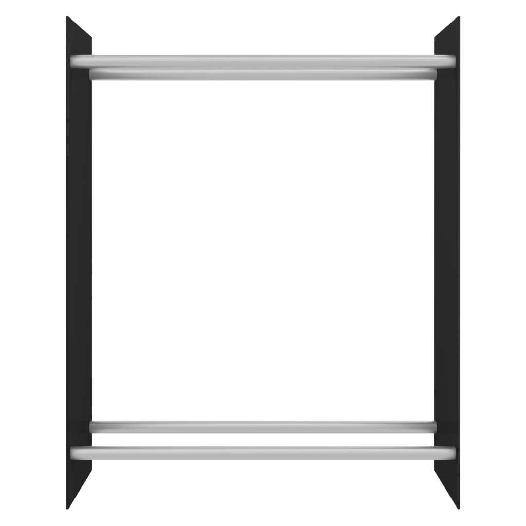 Fidaxl Fichette 80x35x100 cm Verre durci noir