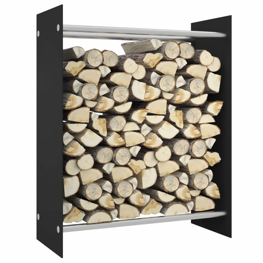 Fidaxl Fichette 80x35x100 cm Verre durci noir