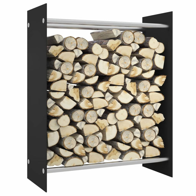 Fidaxl Fichette 80x35x100 cm Verre durci noir