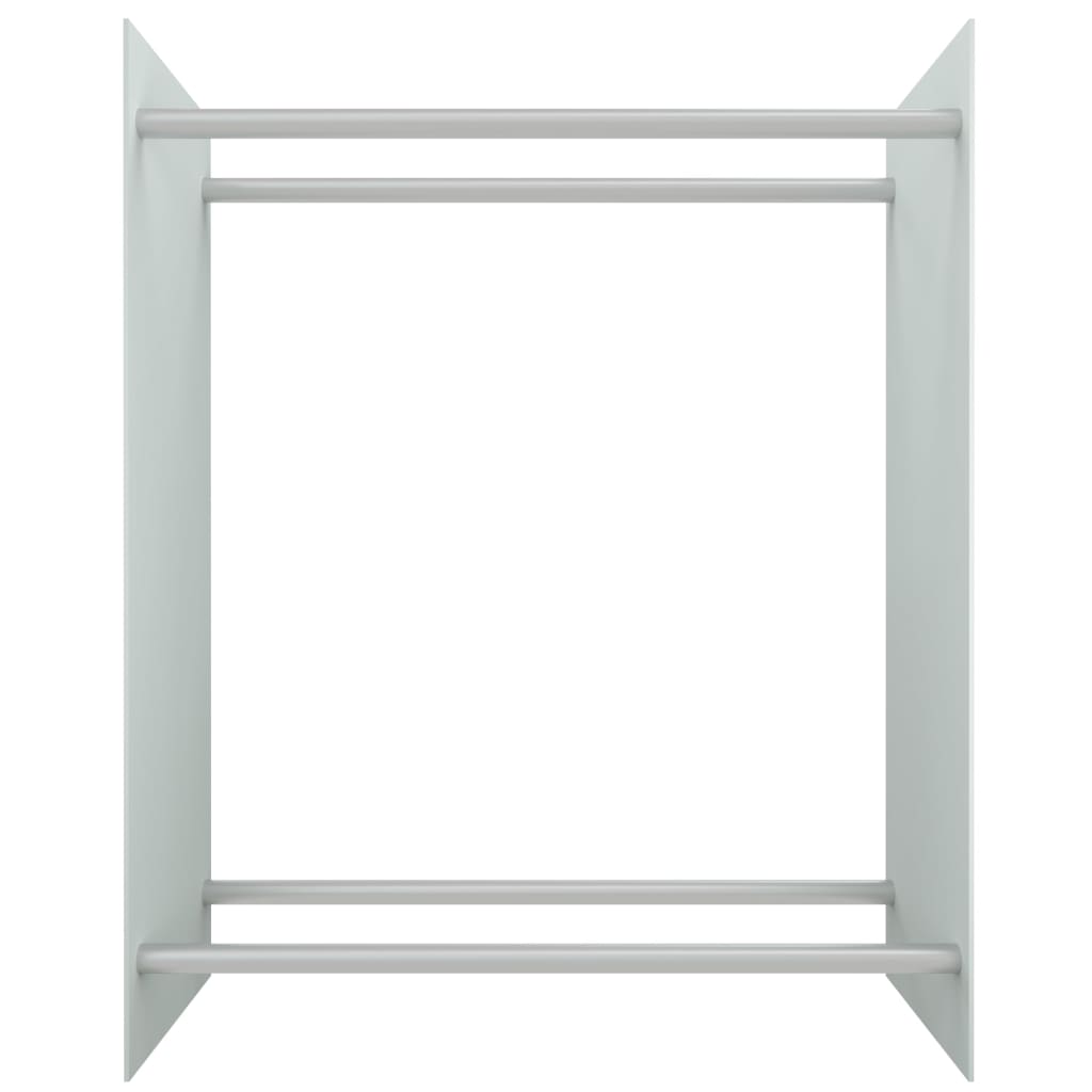 Vidaxl foyer au trek 80x35x100 cm en verre durci blanc