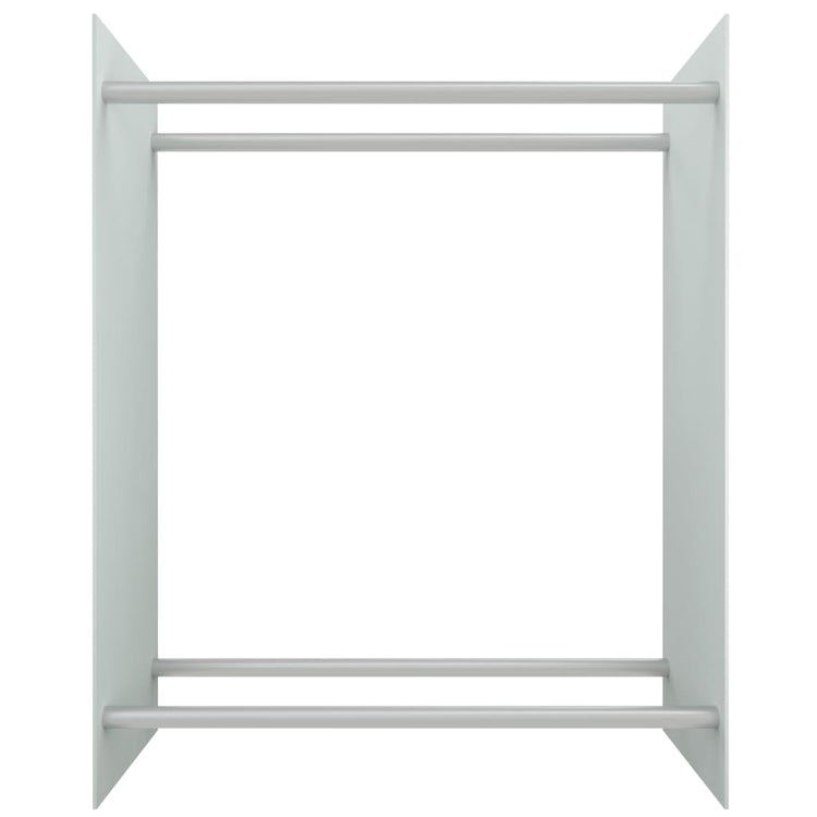 Vidaxl foyer au trek 80x35x100 cm en verre durci blanc