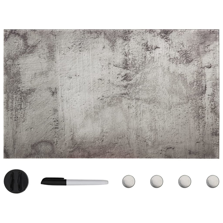 Mur de la carte magnétique Vidaxl - Verre de 100 x 60 cm