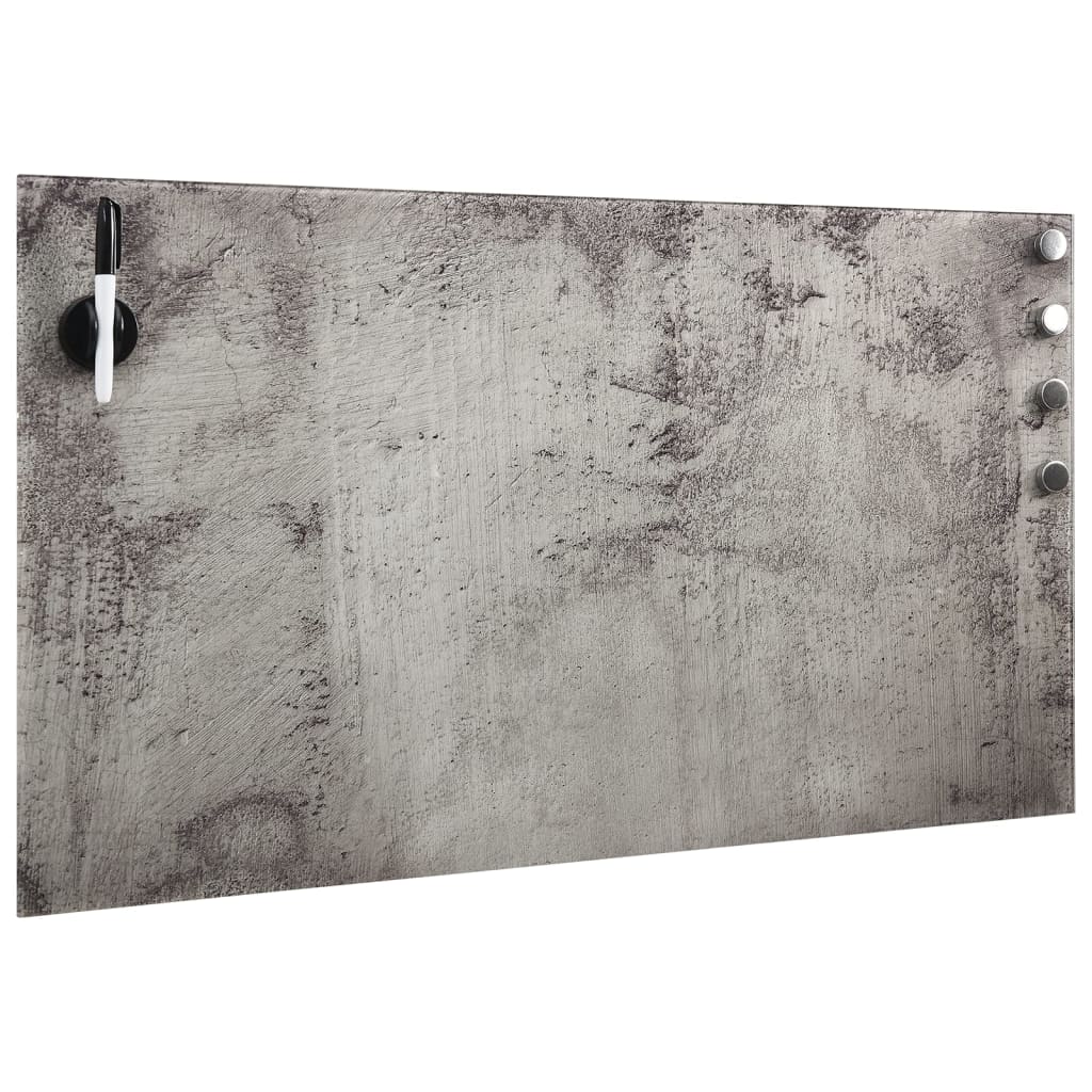 Mur de la carte magnétique Vidaxl - Verre de 100 x 60 cm