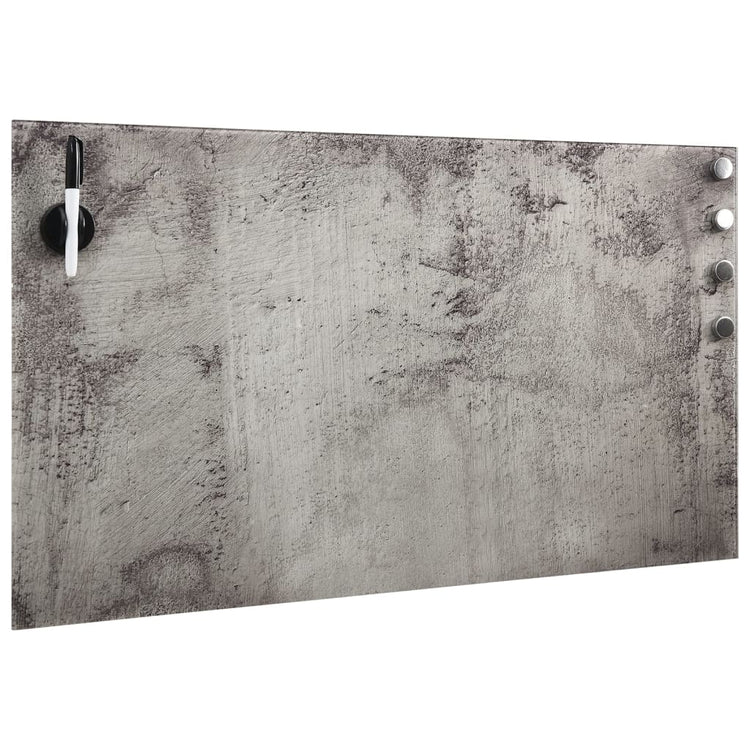 Mur de la carte magnétique Vidaxl - Verre de 100 x 60 cm
