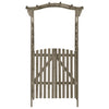 Vidaxl pergola avec port 116x40x204 cm en pin gris gris