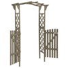 Vidaxl pergola avec port 116x40x204 cm en pin gris gris