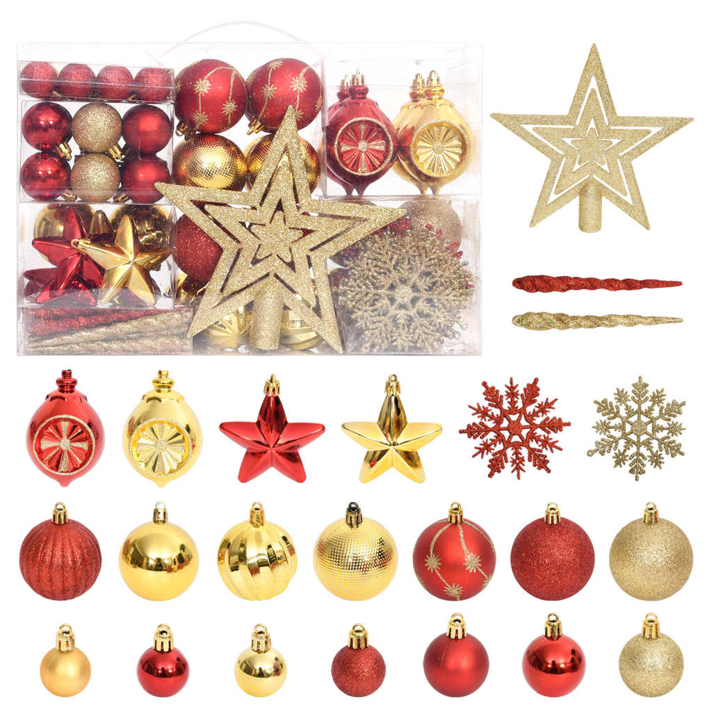 Vidaxl 108 parties de Noël Ball Set Gold and Red