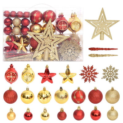 Vidaxl 108 parties de Noël Ball Set Gold and Red