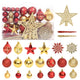 Vidaxl 108 parties de Noël Ball Set Gold and Red
