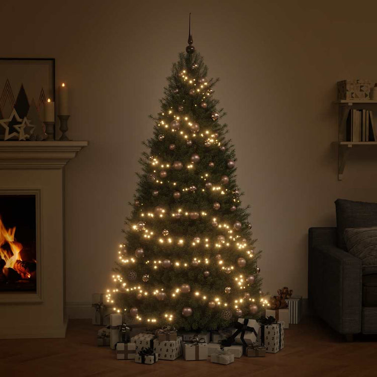 Vidaxl 61 parties à balle de Noël avec pic et 150 LEDS Rose Gold